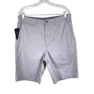 Polo Ralph Lauren Light Gray Chino Relaxed Shorts Casual Preppy Cotton Men's 32